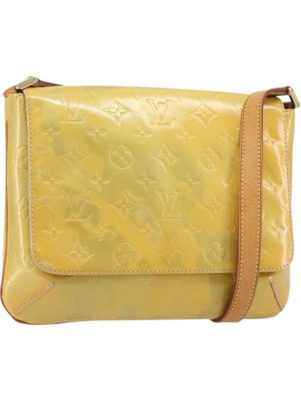 LOUIS VUITTON Monogram Vernis Thompson Street Bag Gris M91008